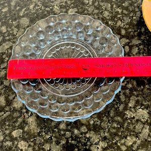 Anchor‎ Hocking Blue Bubble bread and butter 6 1/2” dishes